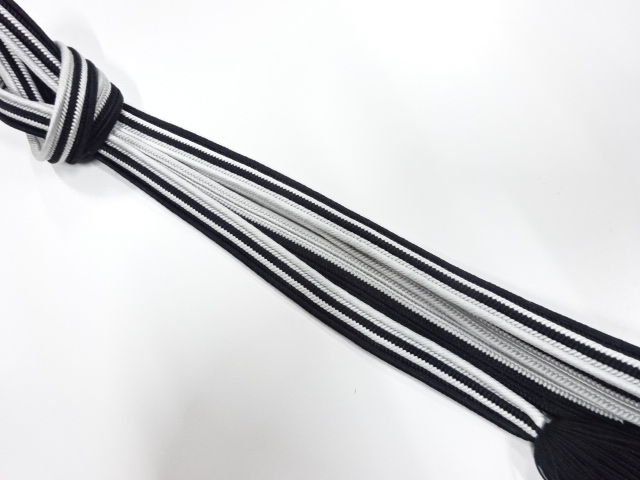 正絹　撚り房　手組帯締め